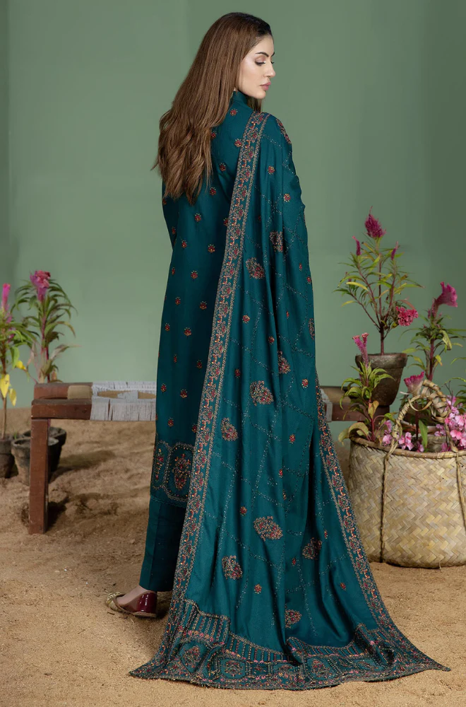 Mohagni – Winter 3PC Dhanak Embroidered Suits - Image 2