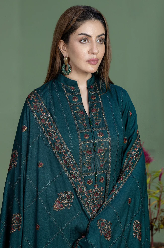 Mohagni – Winter 3PC Dhanak Embroidered Suits - Image 3